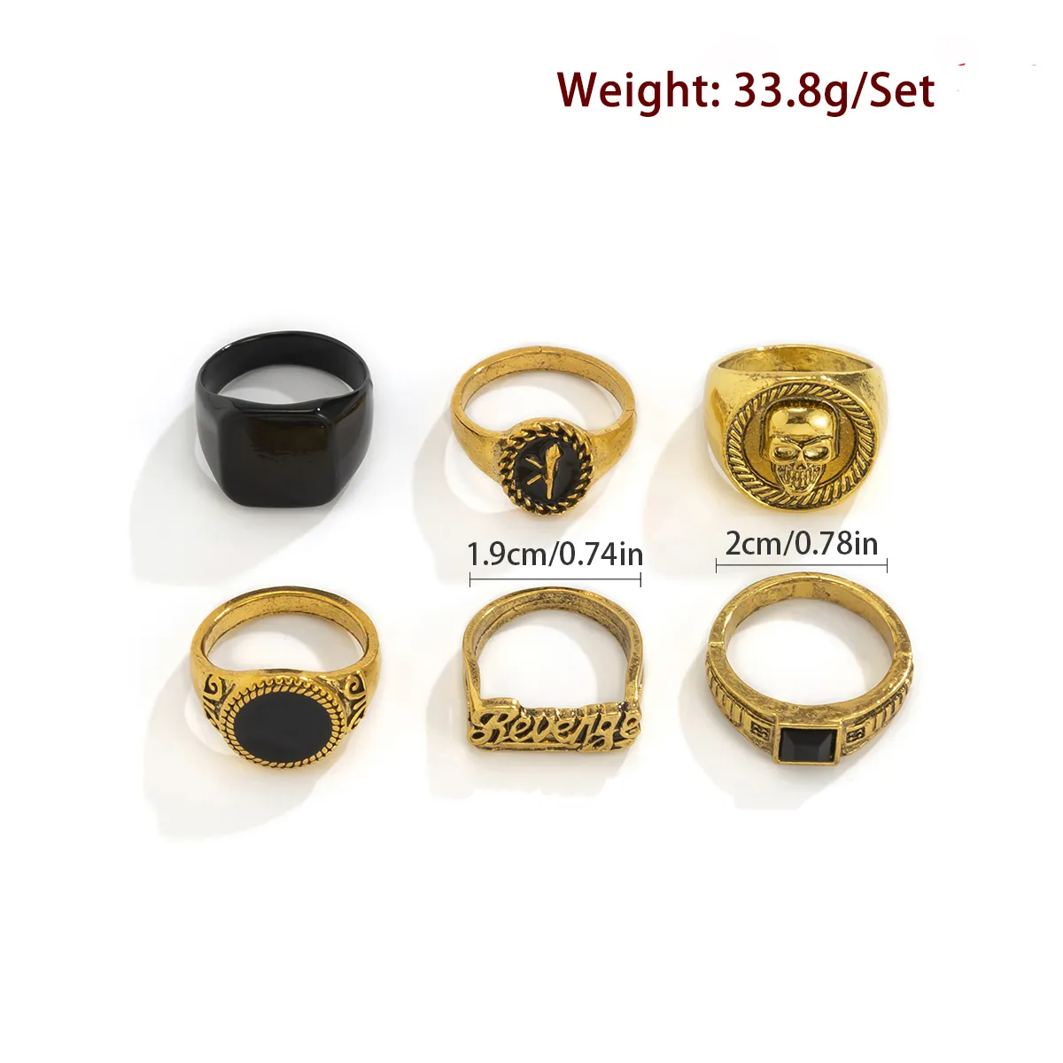 6 cái/bộ Goth bộ xương cổ điển - đánh giá và giá Vintage Punk Knuckle Rings Set