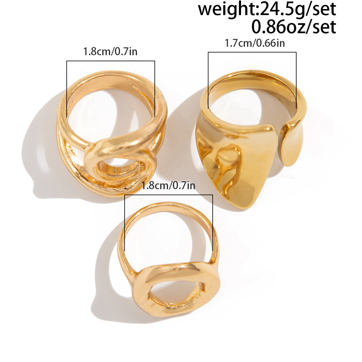 DIEZI 3pcs/set New Punk Fashio - đánh giá và giá Vintage Punk Knuckle Rings Set