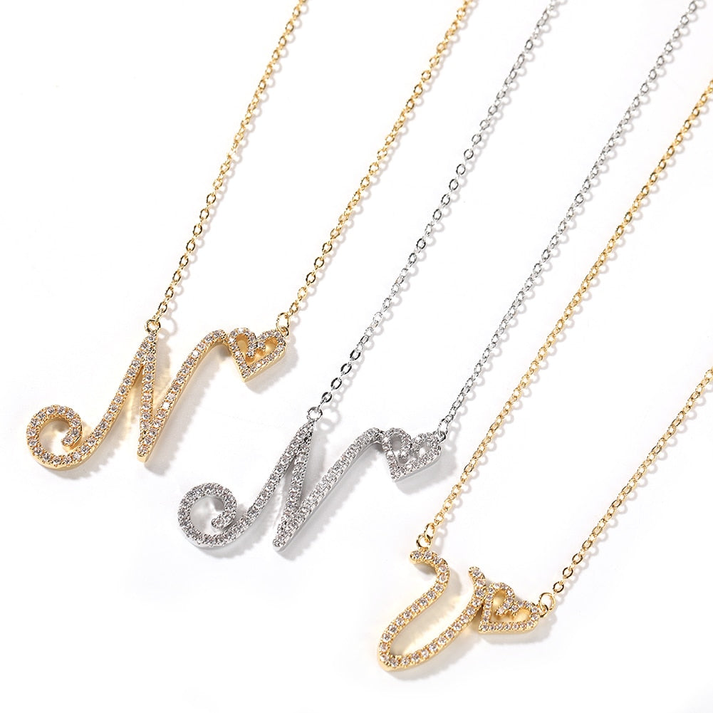 Personalized Script Initial Ne - đánh giá và giá Initial Letter Necklace 18K Gold