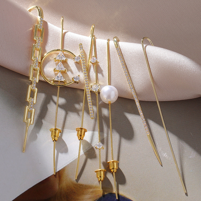 New temperament puncture zirco - đánh giá và giá Earrings