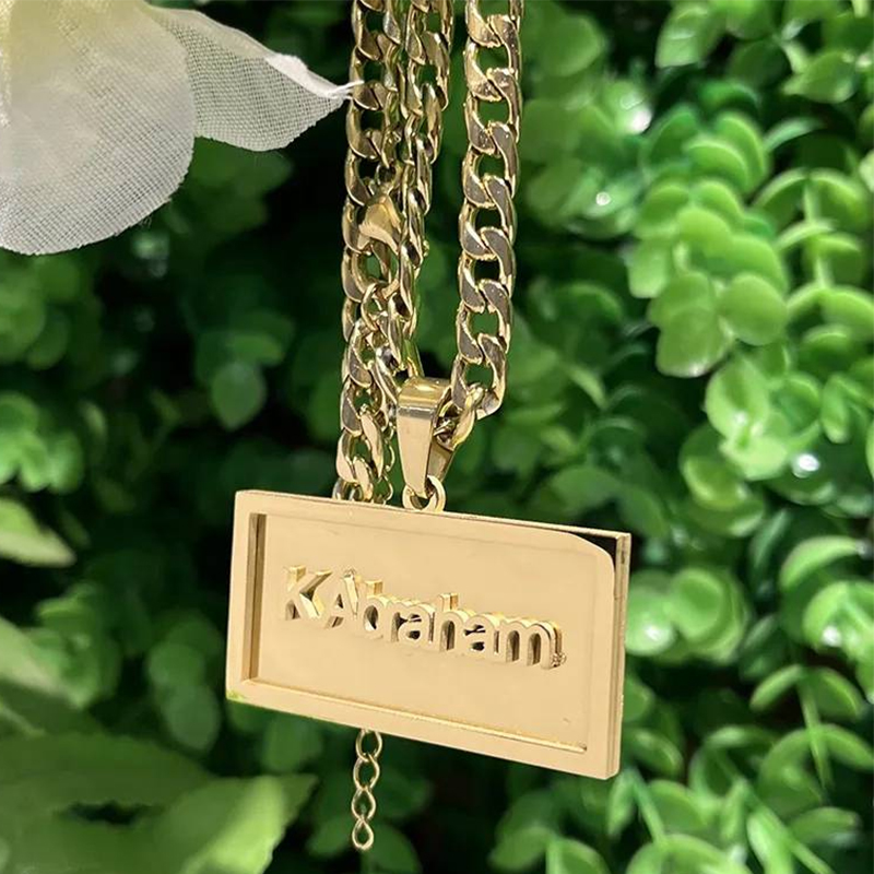 Custom Name Hip Hop Necklace f - đánh giá và giá Custom Name Necklace Stainless Steel