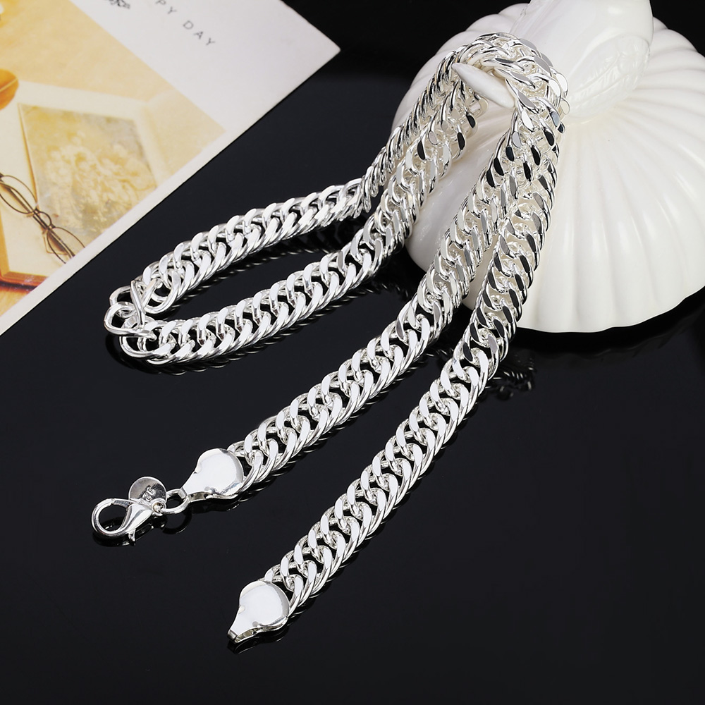 New 925 Sterling Silver 20/22/ - đánh giá và giá Cuban Link Chain 12Mm