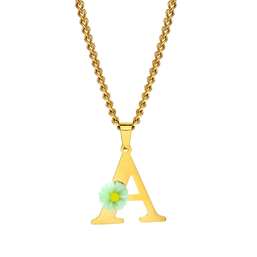 Personalized Daisy Initial Let - đánh giá và giá Initial Letter Necklace 18K Gold