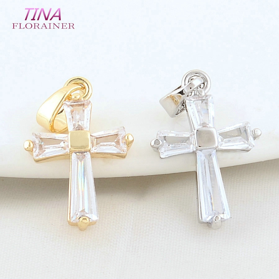 6PCS 12*18MM 14K Gold Color Br - đánh giá và giá Cross Pendant Necklace Gold