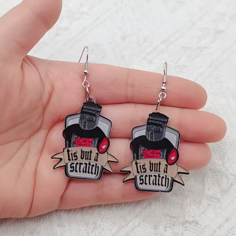 10PCS acrylic black and white  - đánh giá và giá Earrings