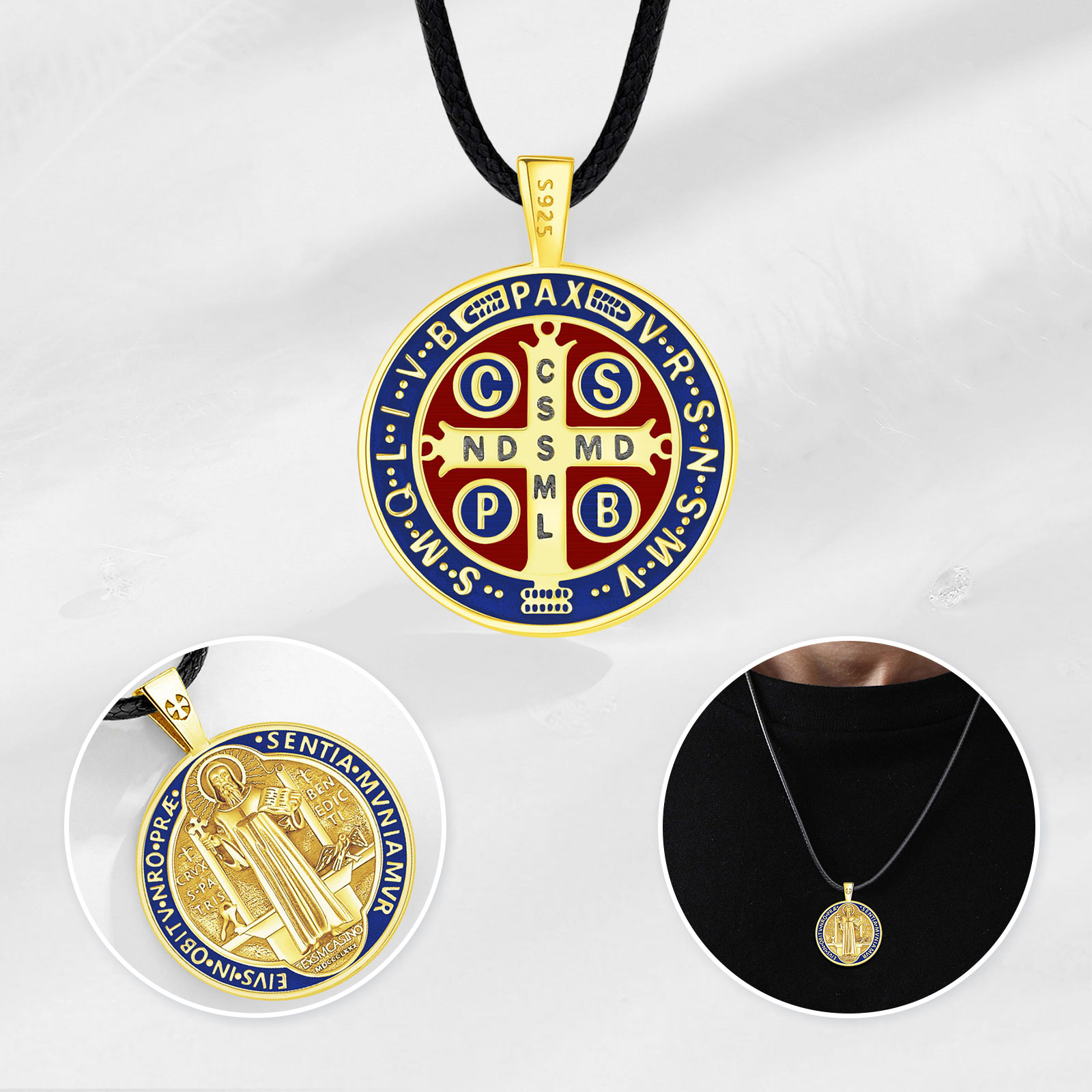 Eudora 925 Sterling Silver Sai - đánh giá và giá Cross Pendant Necklace Gold