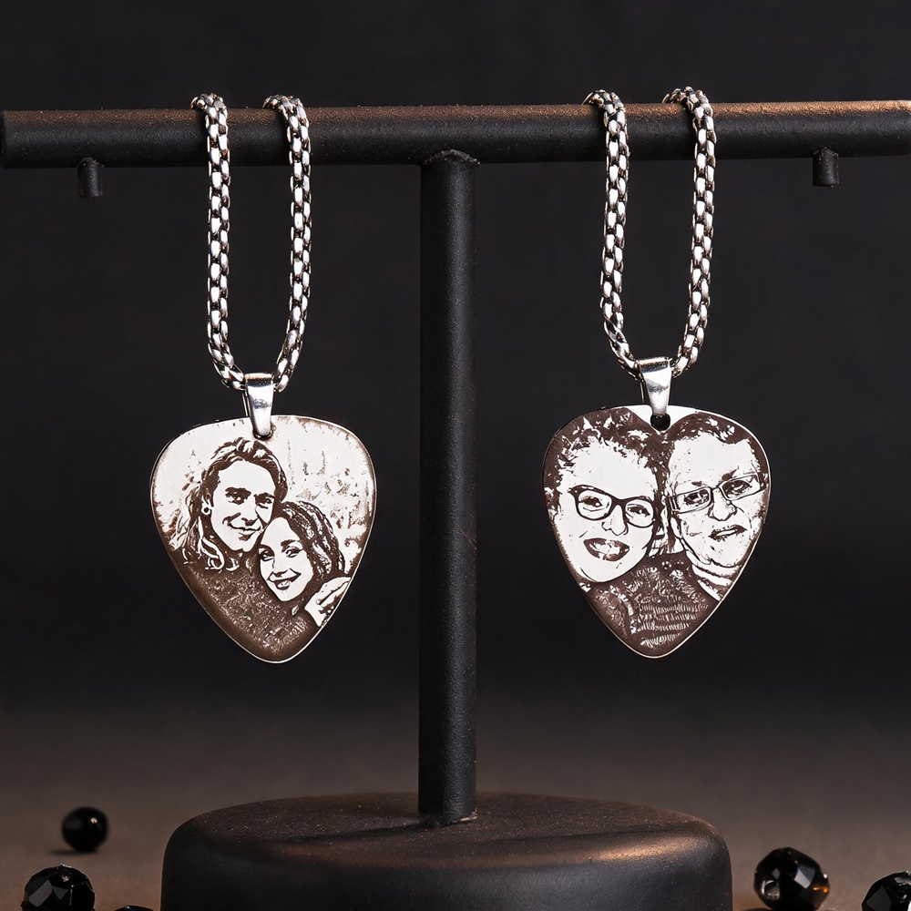 Customized Couple Picture Pend - đánh giá và giá Custom Name Necklace Stainless Steel
