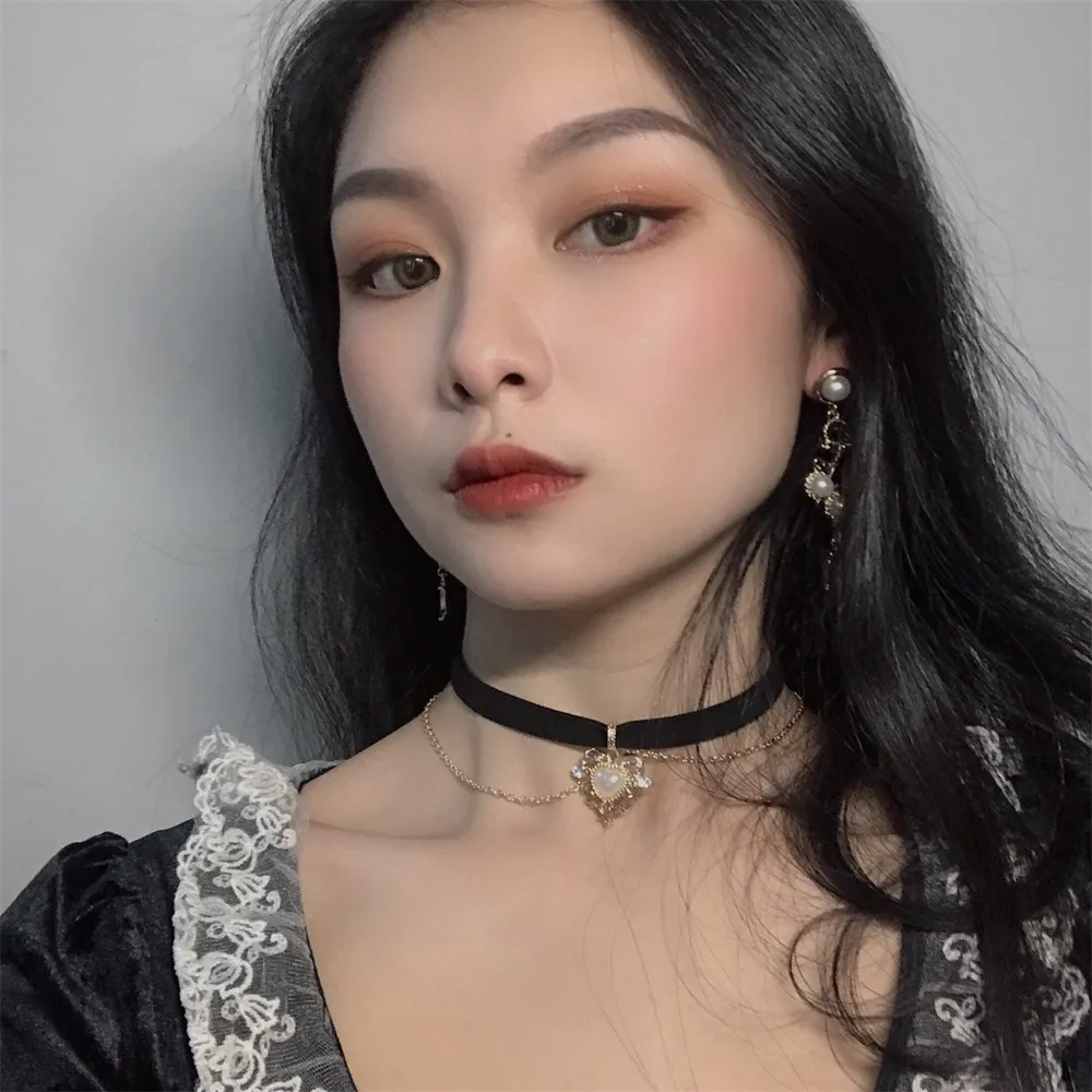 Vintage Velvet Chain Choker Ne - đánh giá và giá Pearl Choker Necklace Vintage
