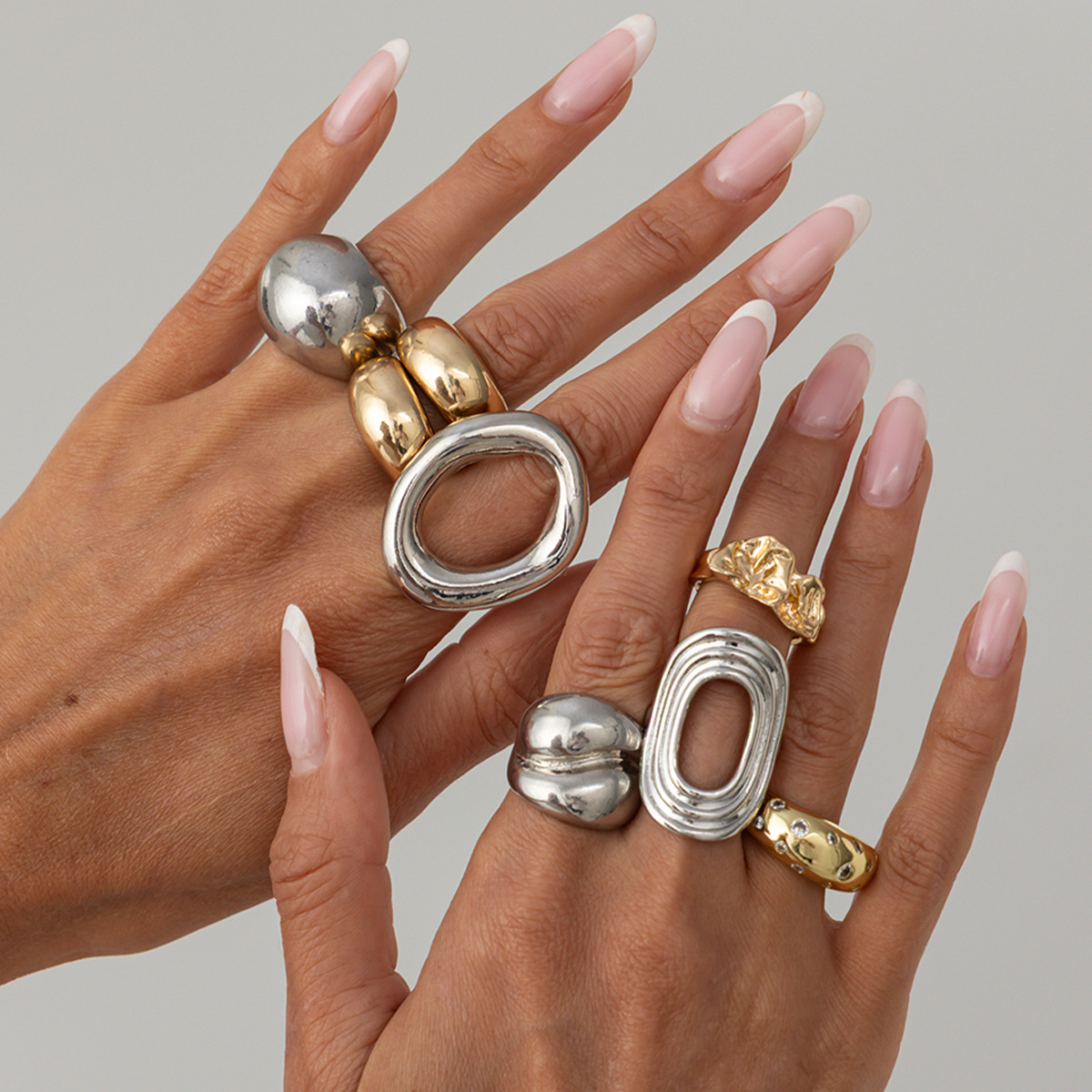 8Pcs/Set Vintage Punk Gold Sil - đánh giá và giá Vintage Punk Knuckle Rings Set