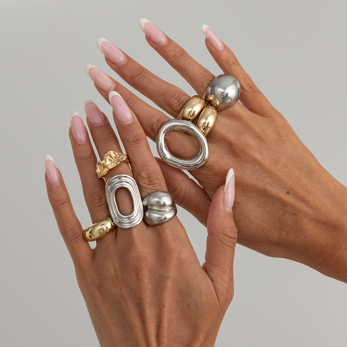 8Pcs/Set Vintage Punk Gold Sil - đánh giá và giá Vintage Punk Knuckle Rings Set