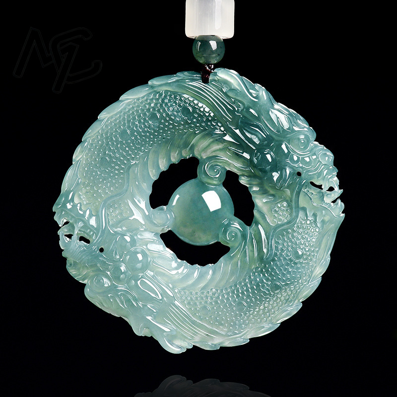 Natural Real Emerald Blue Wate - đánh giá và giá Necklaces