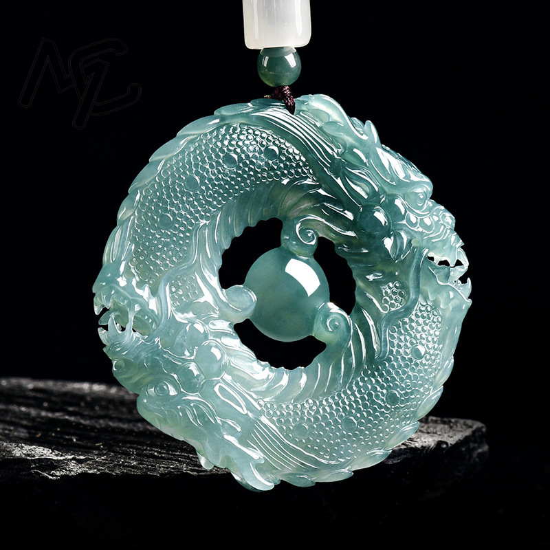 Natural Real Emerald Blue Wate - đánh giá và giá Necklaces