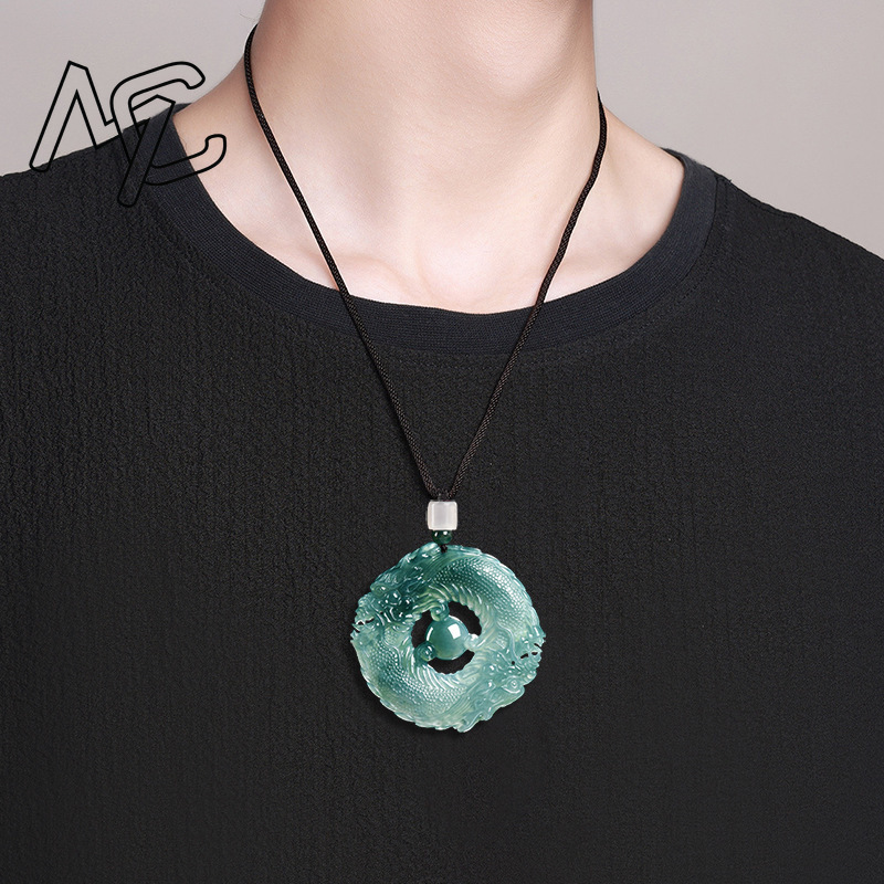 Natural Real Emerald Blue Wate - đánh giá và giá Necklaces