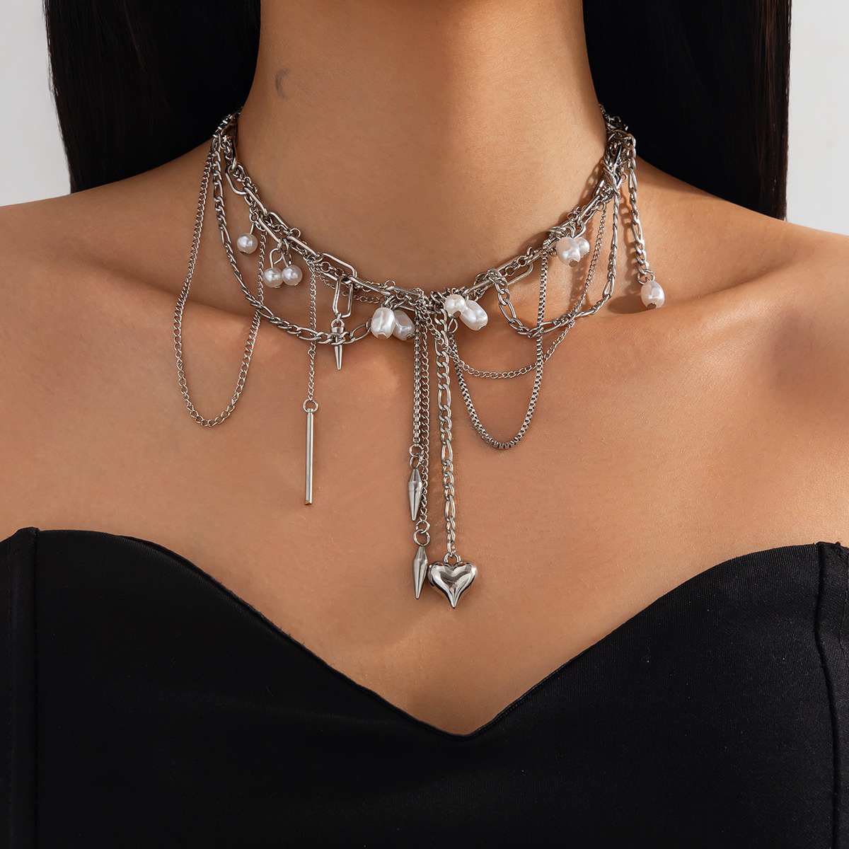 Vintage Irregular Imitation Pe - đánh giá và giá Pearl Choker Necklace Vintage