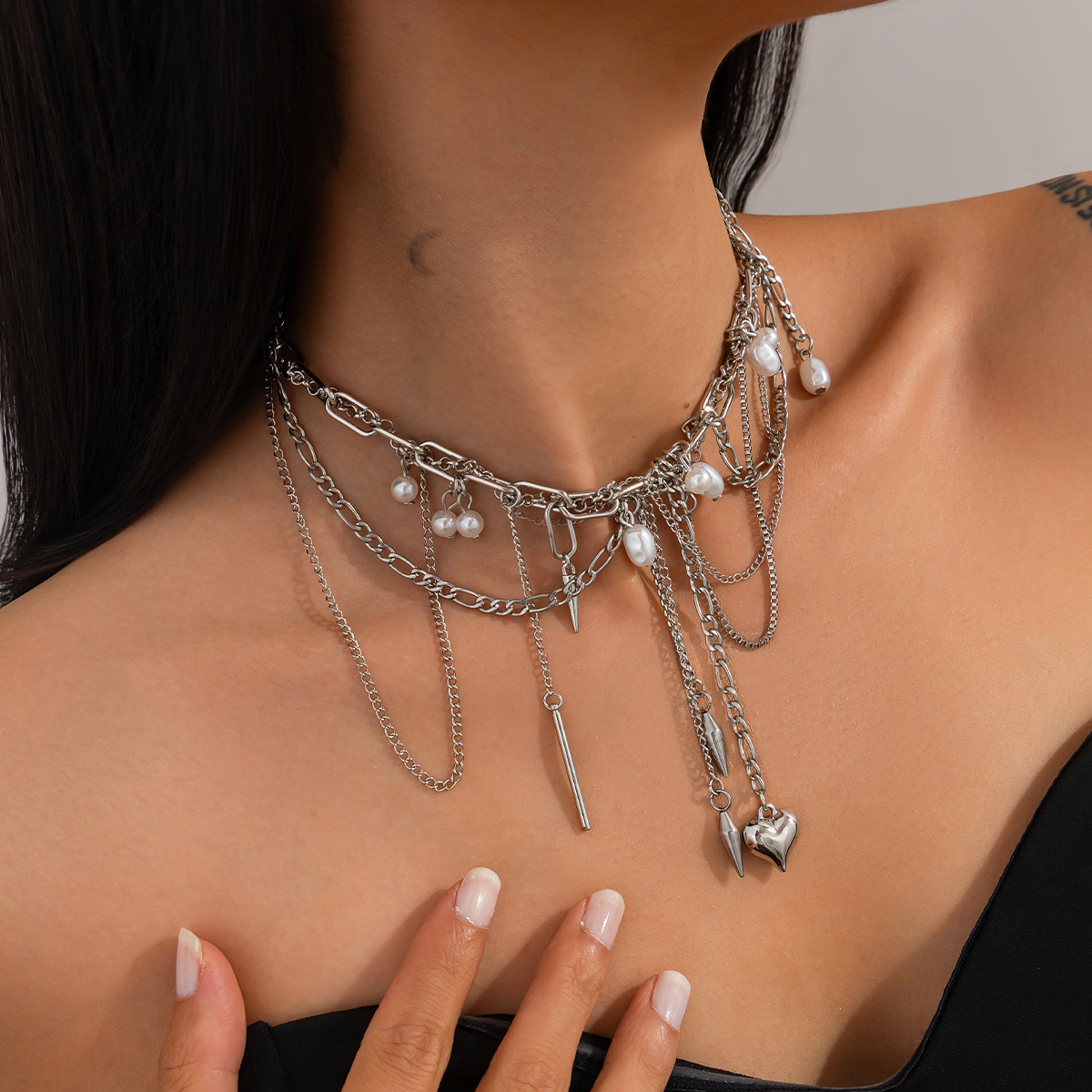 Vintage Irregular Imitation Pe - đánh giá và giá Pearl Choker Necklace Vintage