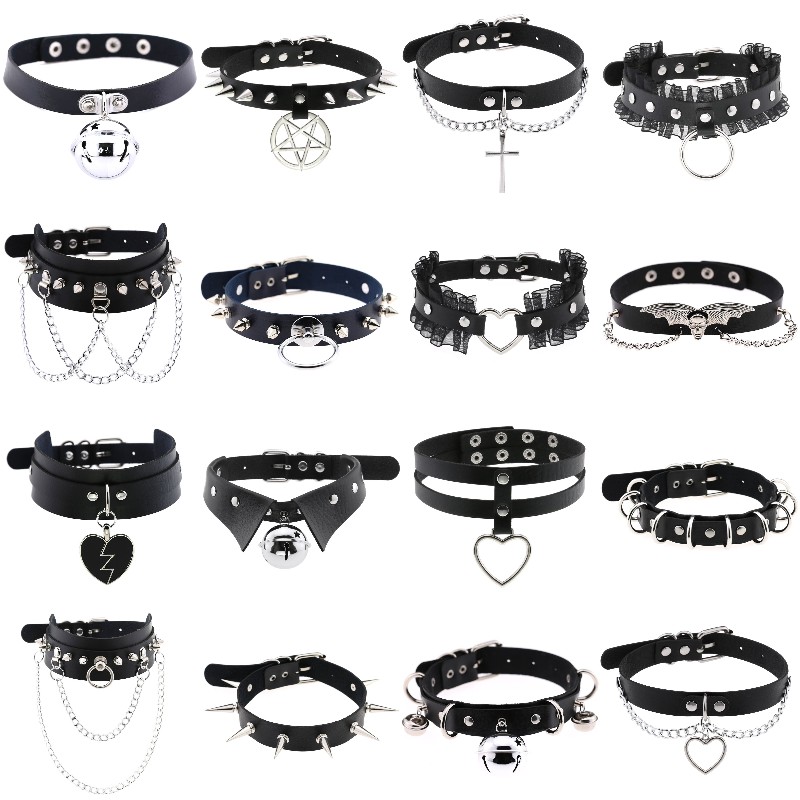 Trendy Punk Spike Rivet Leathe - đánh giá và giá Goth Punk Spike Choker