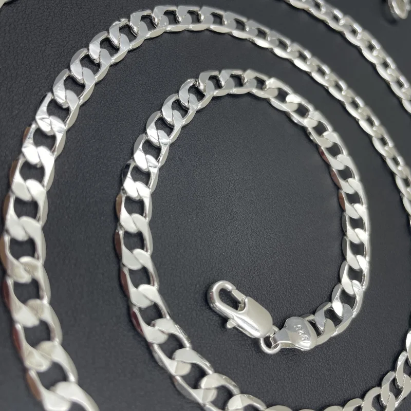 Men's 925 Sterling Silver Neck - đánh giá và giá Cuban Link Chain 12Mm