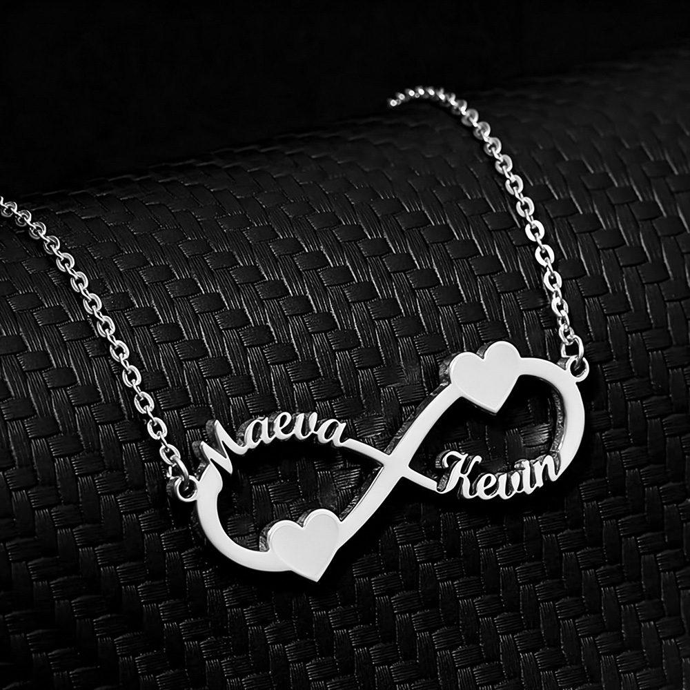 Custom Name Necklace Infinity  - đánh giá và giá Custom Name Necklace Stainless Steel