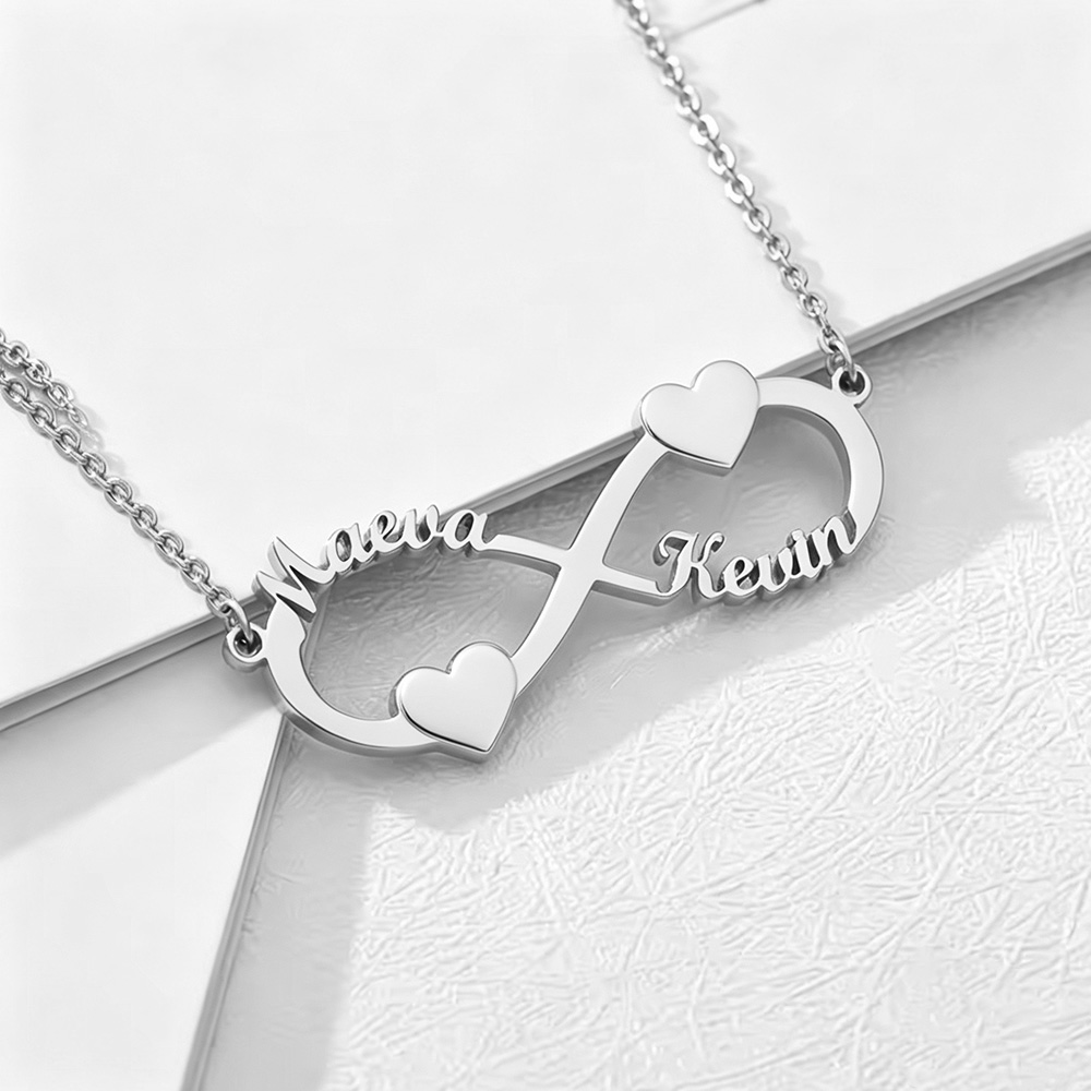 Custom Name Necklace Infinity  - đánh giá và giá Custom Name Necklace Stainless Steel