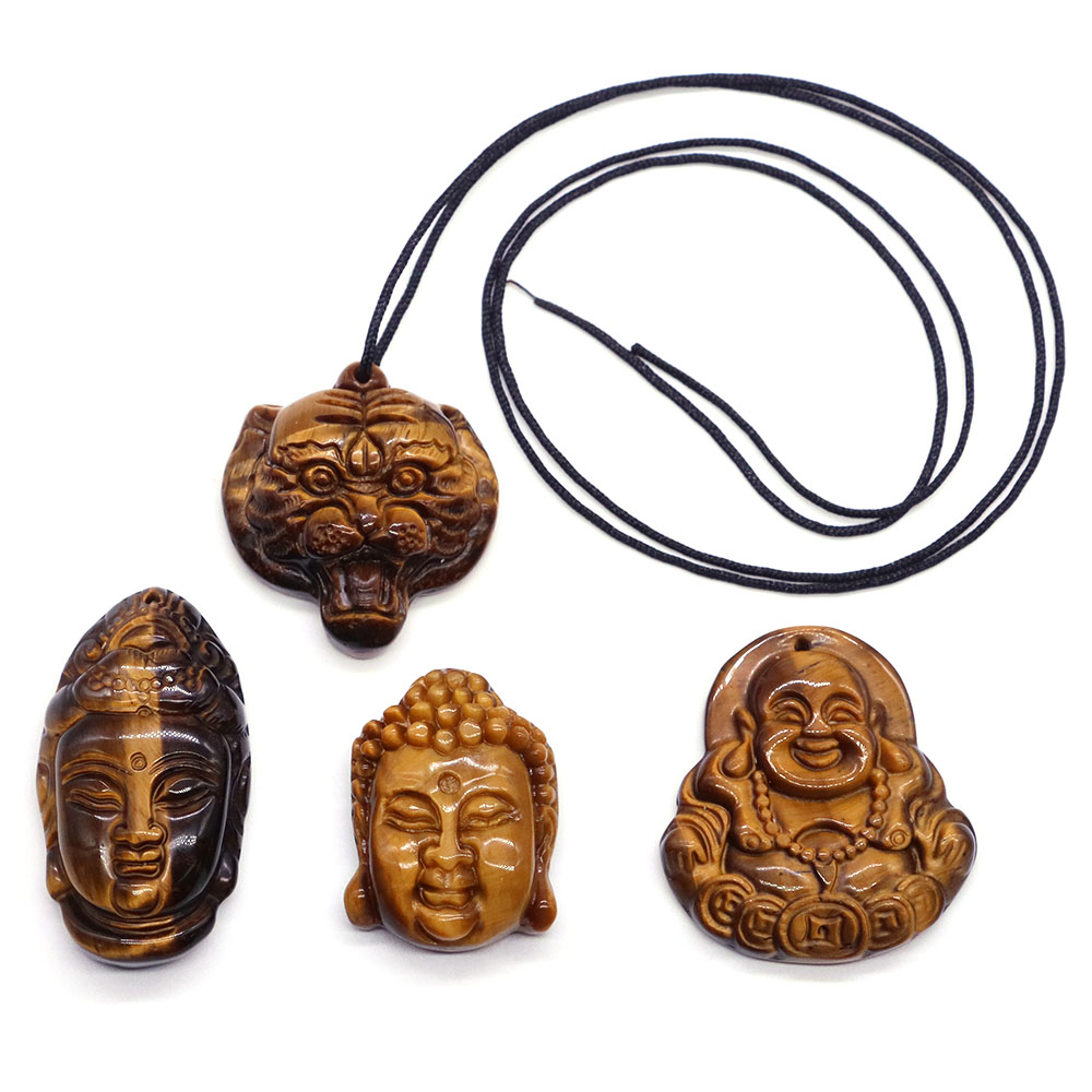 Natural Stones Tiger Eye Reiki - đánh giá và giá Crystal Pendant Necklace Natural Stone