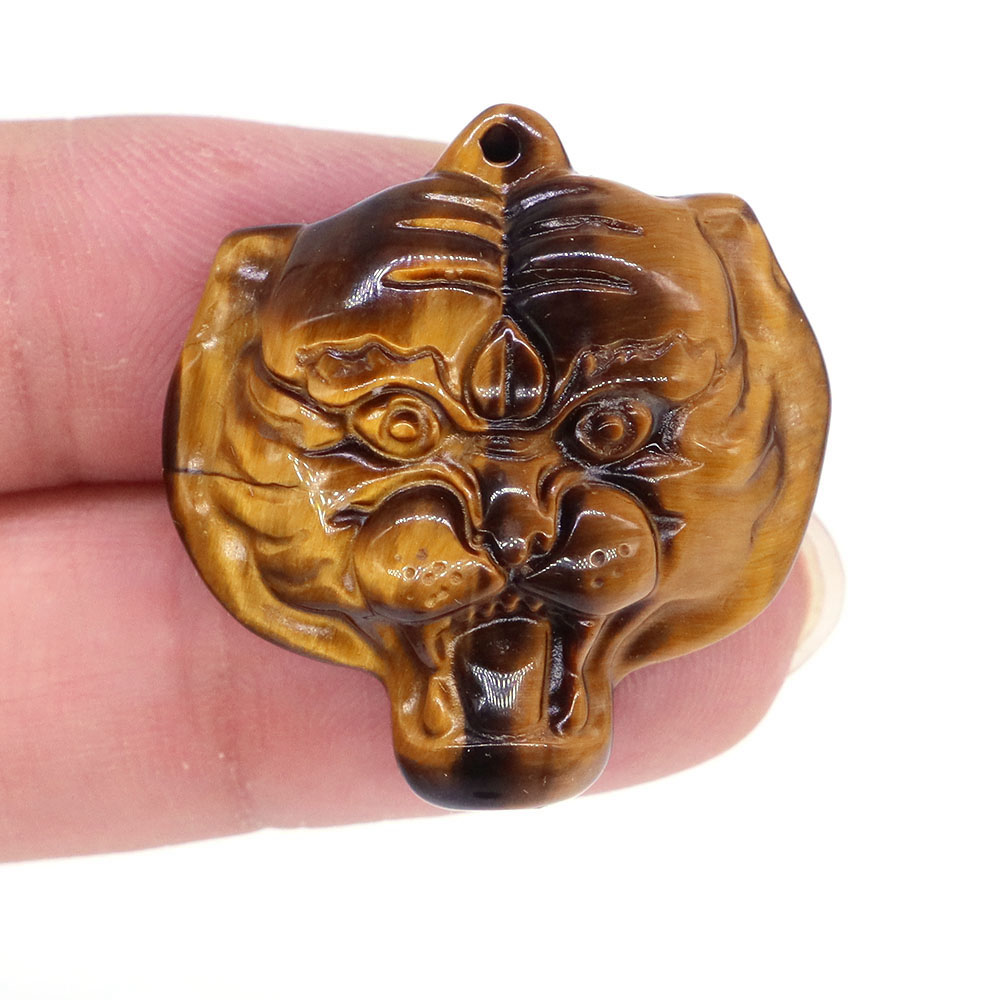 Natural Stones Tiger Eye Reiki - đánh giá và giá Crystal Pendant Necklace Natural Stone