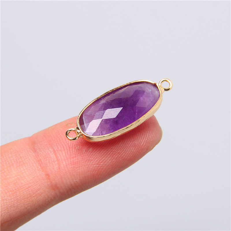 2pcs 10X26mm Natural Double Lo - đánh giá và giá Crystal Pendant Necklace Natural Stone