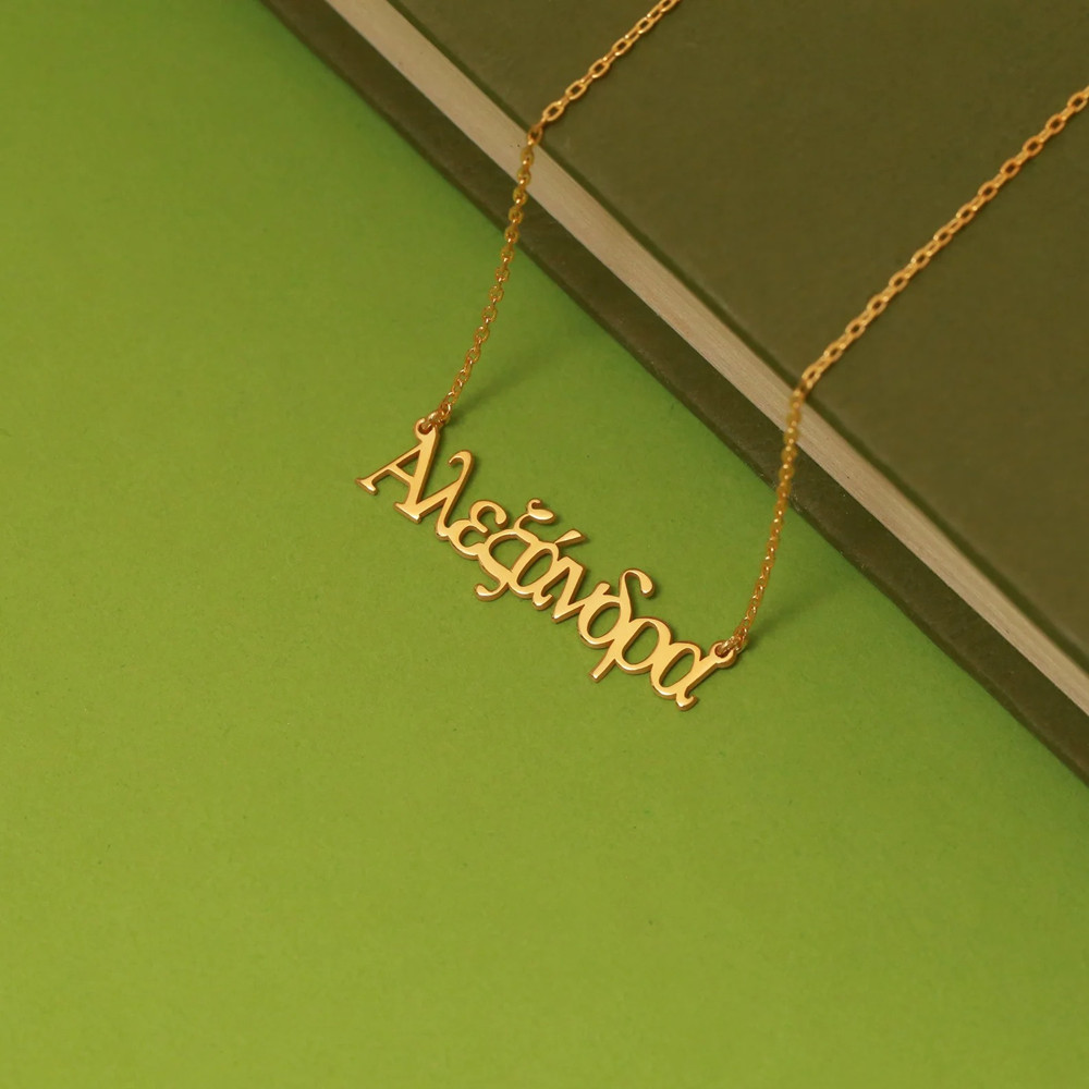 Personalized Greek Name Neckla - đánh giá và giá Cross Pendant Necklace Gold