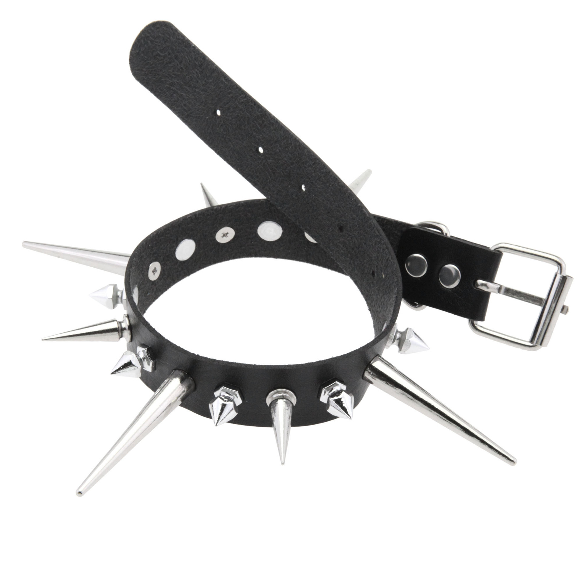 KMVEXO Punk Long Spike Choker  - đánh giá và giá Goth Punk Spike Choker