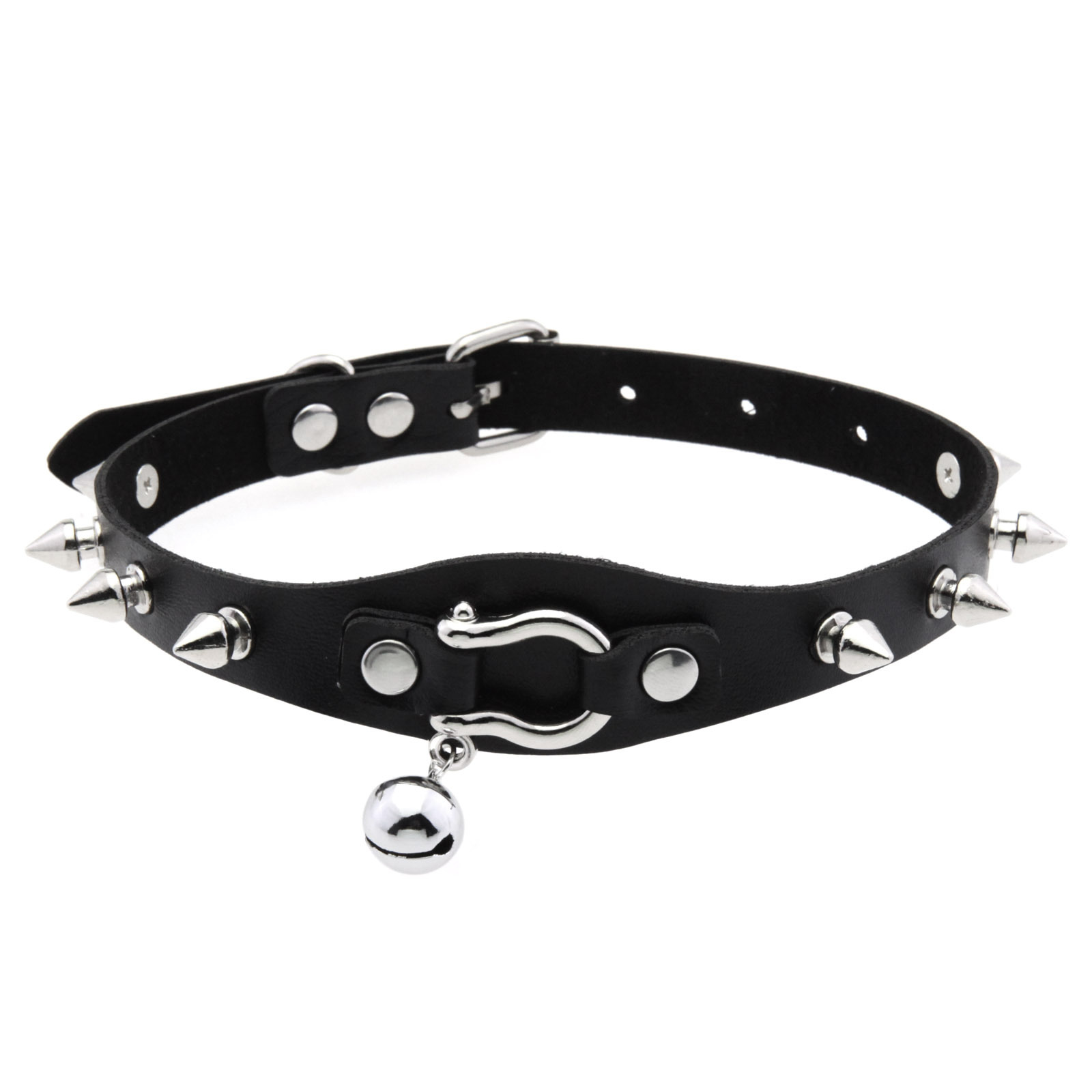 Black Spike Choker Necklace Ri - đánh giá và giá Goth Punk Spike Choker