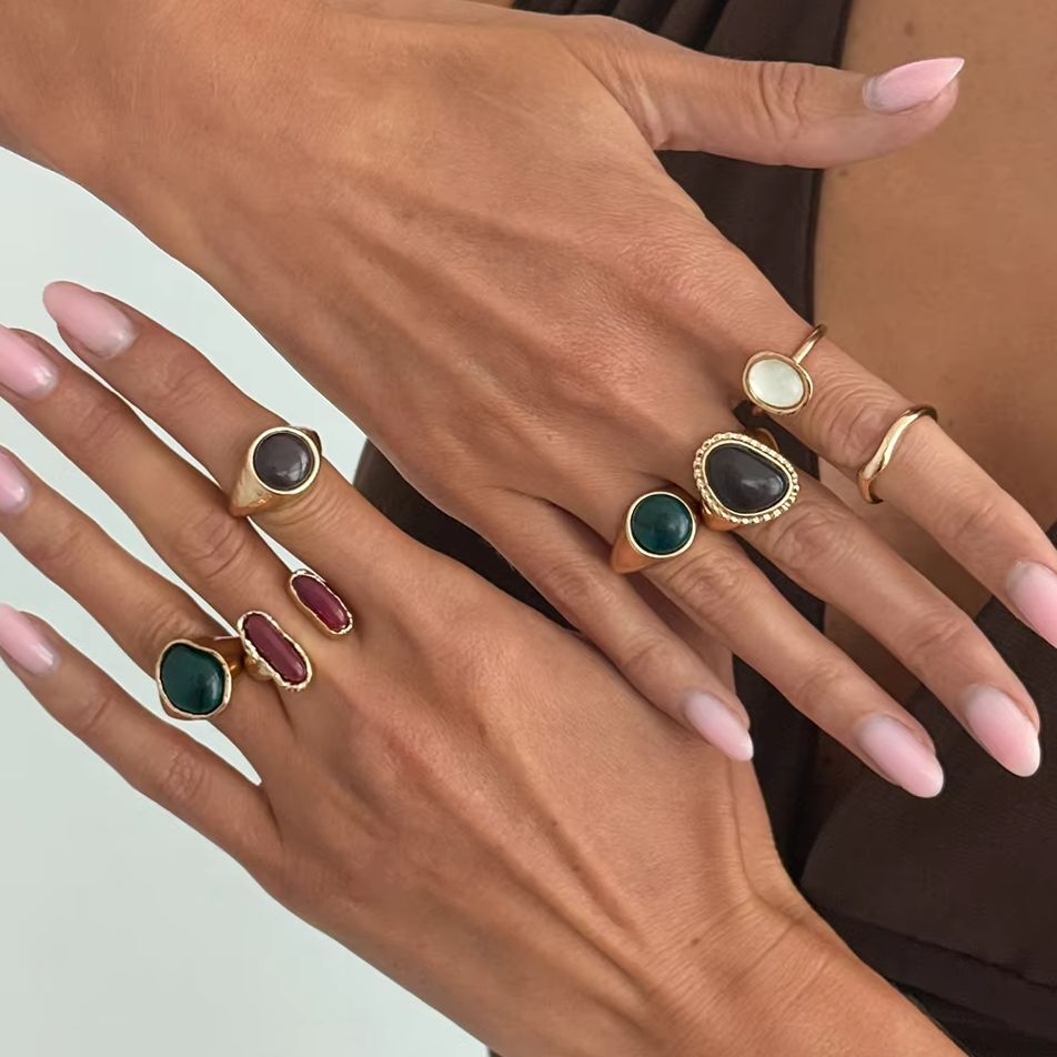 IngeSight.Z 7Pcs/Set Punk Tren - đánh giá và giá Vintage Punk Knuckle Rings Set