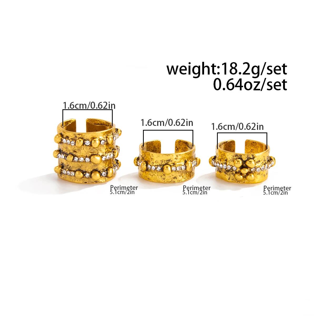 Ingemark 3Pcs Vintage Inlay Rh - đánh giá và giá Vintage Punk Knuckle Rings Set