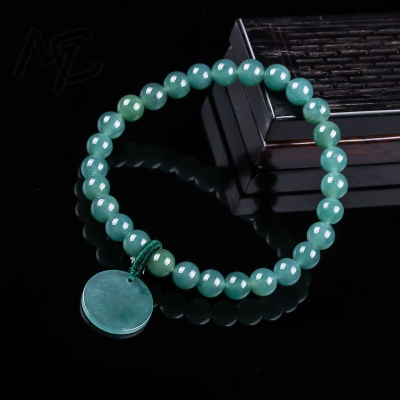 Natural Jadeite Blue Water Not - đánh giá và giá Bracelets