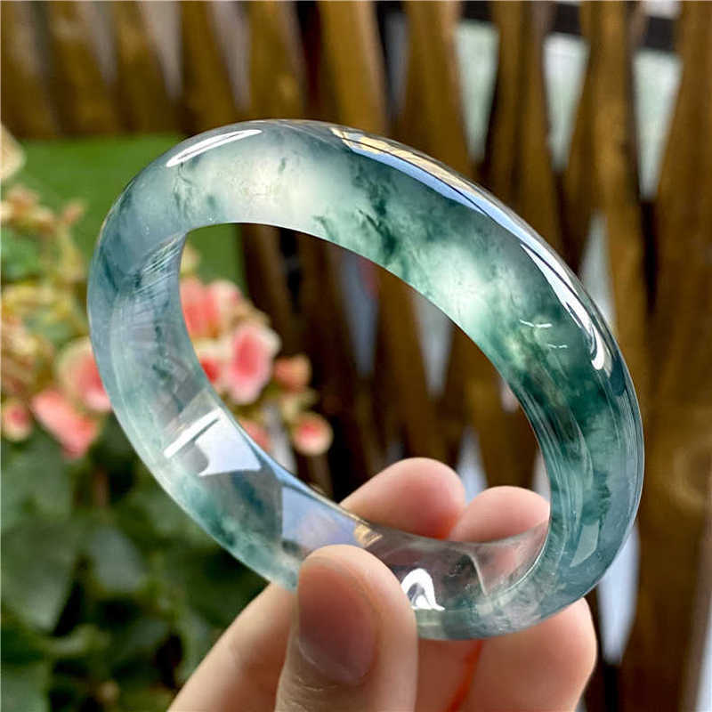 Ice-type jadeite with flower p - đánh giá và giá Bracelets