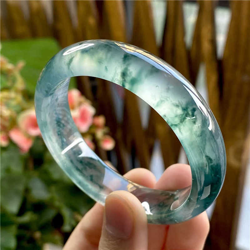 Ice-type jadeite with flower p - đánh giá và giá Bracelets
