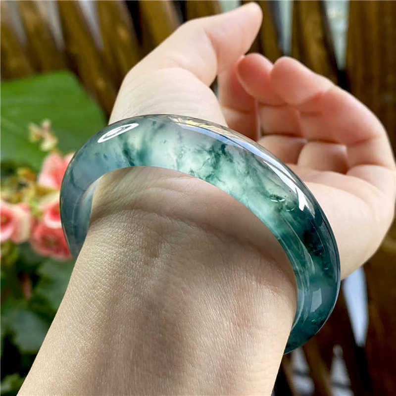 Ice-type jadeite with flower p - đánh giá và giá Bracelets