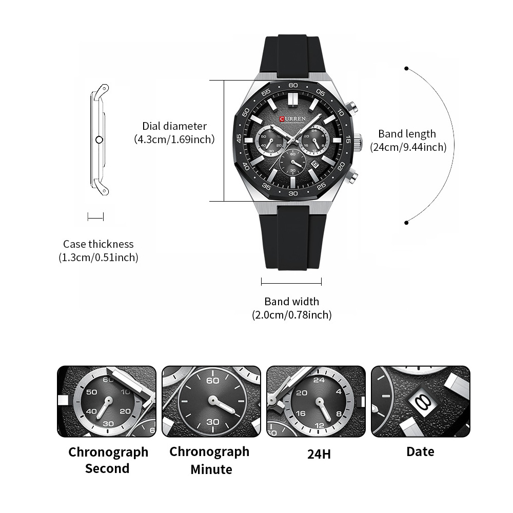 CURREN Fashion Casual Men Spor - đánh giá và giá Watch Accessories