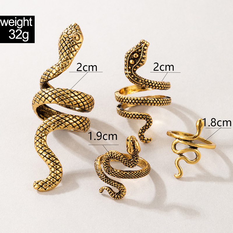 Punk Snake Shaped Knuckle Ring - đánh giá và giá Vintage Punk Knuckle Rings Set