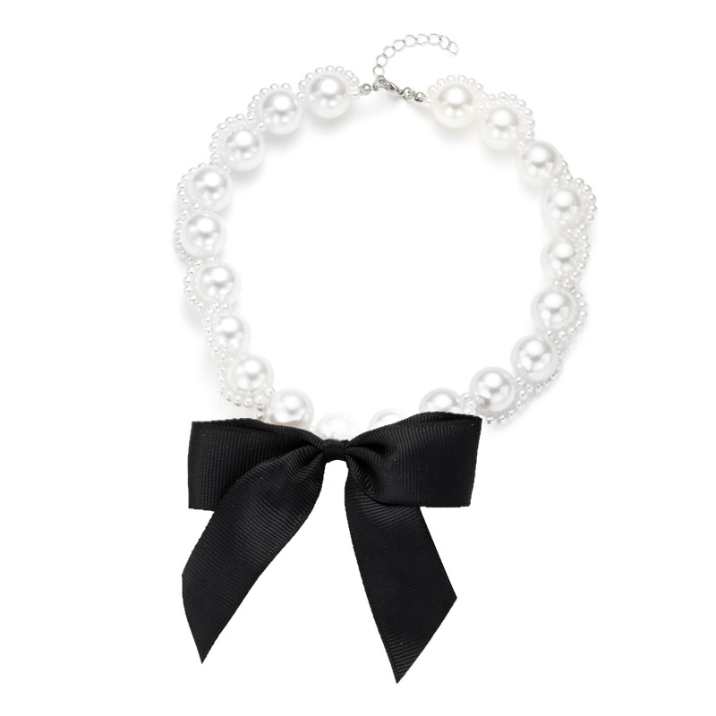 Faux Pearl Ribbon Choker Neckl - đánh giá và giá Pearl Choker Necklace Vintage