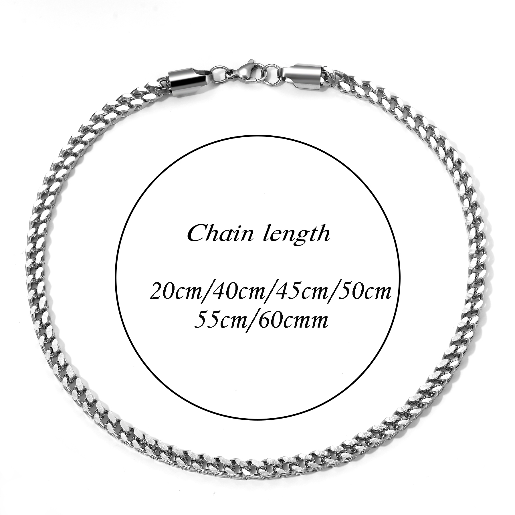 1Pc Size 3mm-5mm Gold/Silver C - đánh giá và giá Cuban Link Chain 12Mm