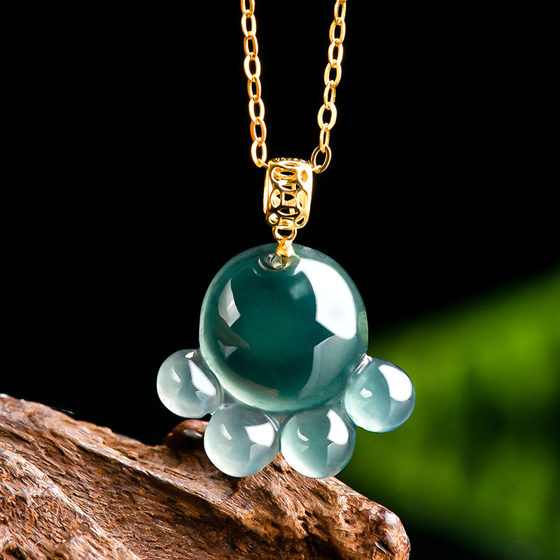 Natural Real Emerald Blue Wate - đánh giá và giá Necklaces