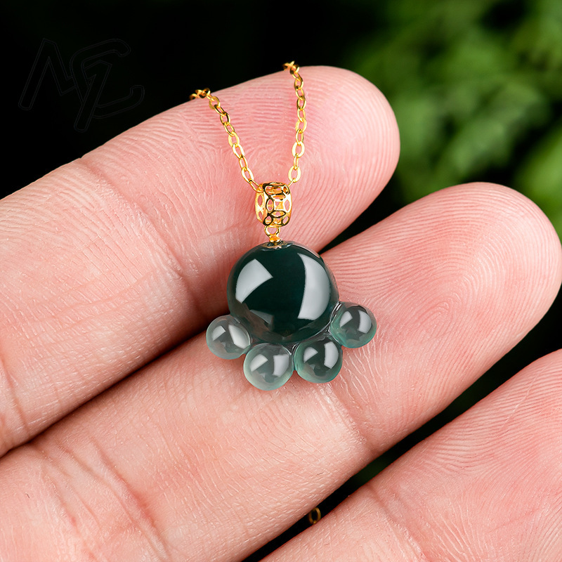 Natural Real Emerald Blue Wate - đánh giá và giá Necklaces