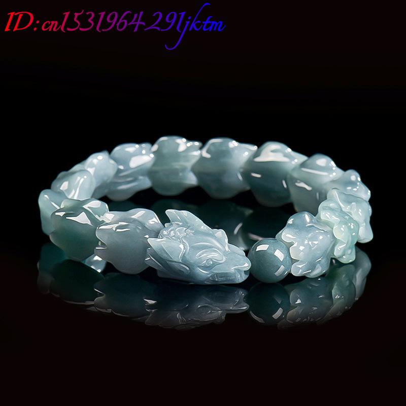 Blue Burmese Jadeite Dragon Br - đánh giá và giá Bracelets