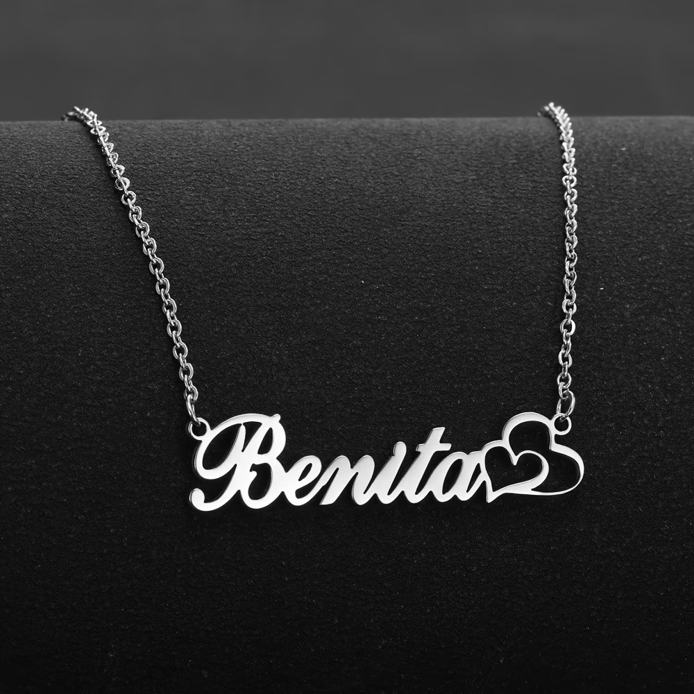 Personalized Double Heart Cust - đánh giá và giá Custom Name Necklace Stainless Steel