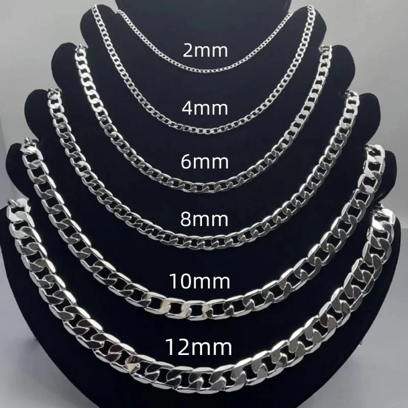 Men's 925 Sterling Silver Neck - đánh giá và giá Cuban Link Chain 12Mm