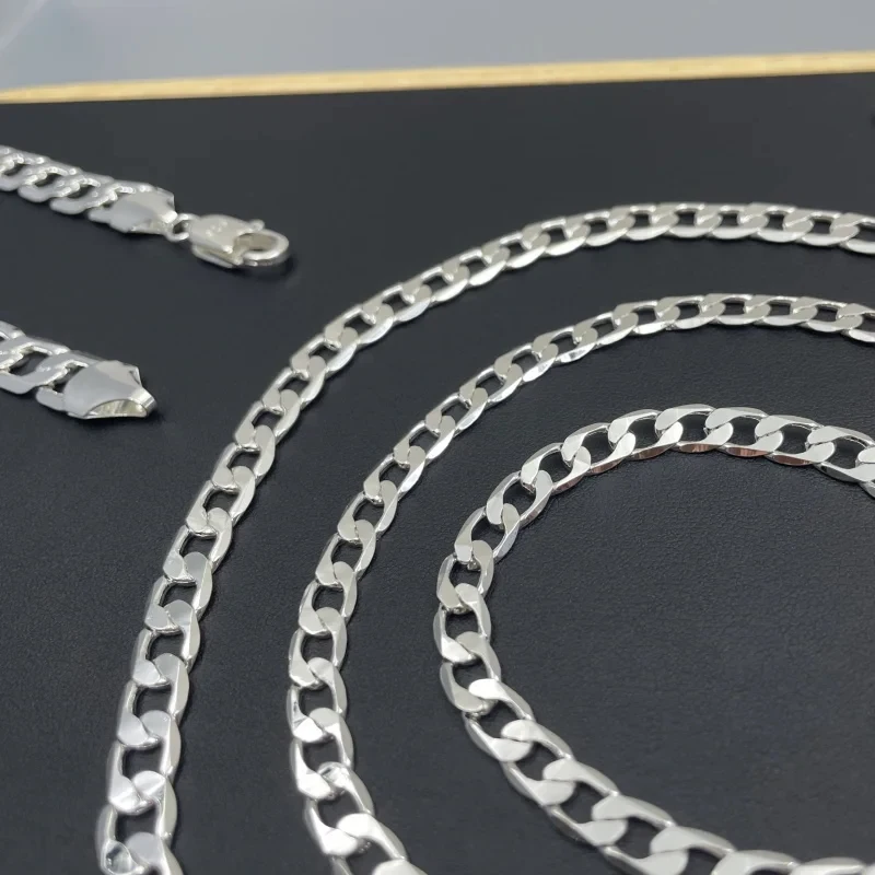Men's 925 Sterling Silver Neck - đánh giá và giá Cuban Link Chain 12Mm