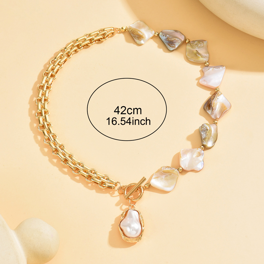 Vintage Boho Irregular Shell B - đánh giá và giá Pearl Choker Necklace Vintage