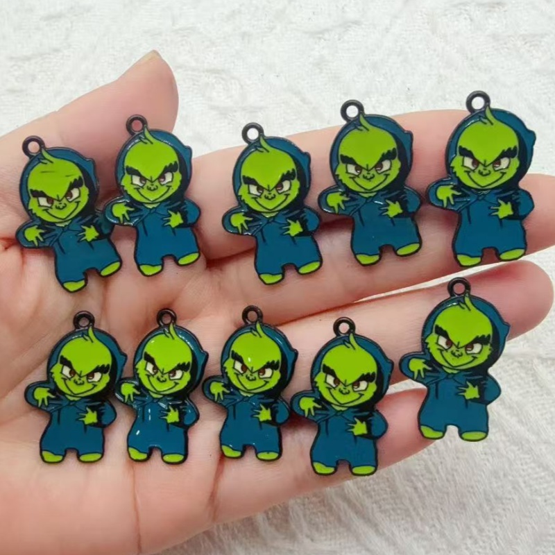 10pcs alloy drip oil cartoon C - đánh giá và giá Earrings