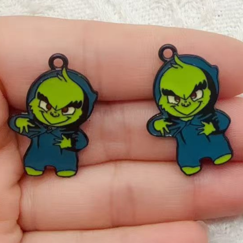 10pcs alloy drip oil cartoon C - đánh giá và giá Earrings