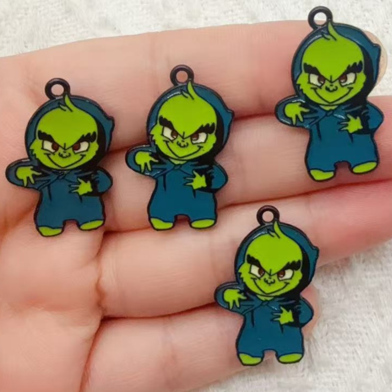 10pcs alloy drip oil cartoon C - đánh giá và giá Earrings