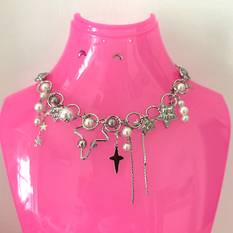 Y2K Jewelry Pearl Splicing Sta - đánh giá và giá Pearl Choker Necklace Vintage